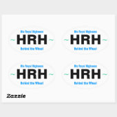 ZIJNE KONINKLIJKE HOOGHEID stickers (4) (Vel)