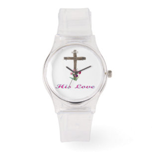Zijne Liefde Christelijk kruis Wrist Watch Horloge