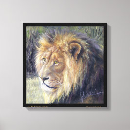 "Zijne Majesteit" 14 x 14 inch Canvas Afdruk van l