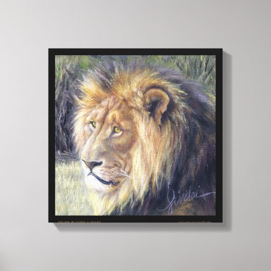 "Zijne Majesteit" 14 x 14 inch Canvas Afdruk van l (Voorkant)