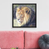 "Zijne Majesteit" 14 x 14 inch Canvas Afdruk van l (Insitu (Woonkamer))