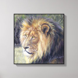 "Zijne Majesteit" 14 x 14 inch Canvas Afdruk van l