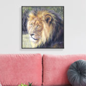 "Zijne Majesteit" 14 x 14 inch Canvas Afdruk van l (Insitu (Woonkamer))