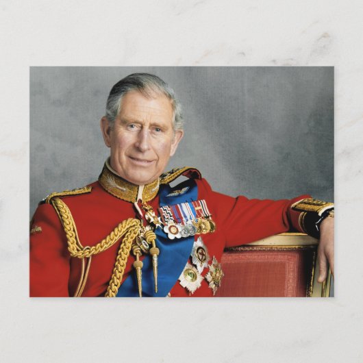 Zijne Majesteit Charles III Briefkaart (Voorkant)
