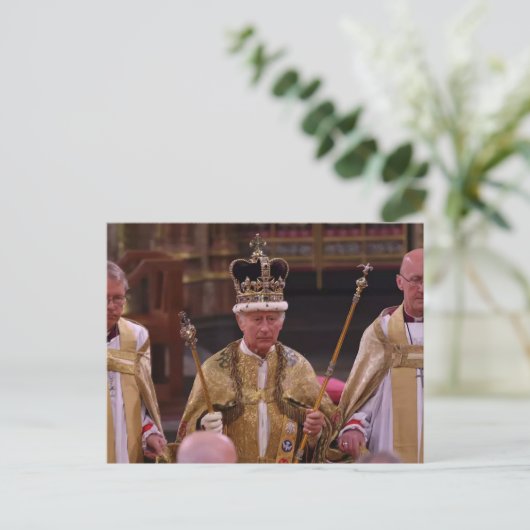 Zijne Majesteit Charles III Briefkaart (Staand voorkant)