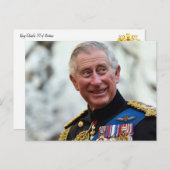 Zijne Majesteit Charles III Briefkaart (Voorkant / Achterkant)