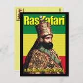 Zijne Majesteit keizer Haile Selassie I Briefkaart (Voorkant / Achterkant)
