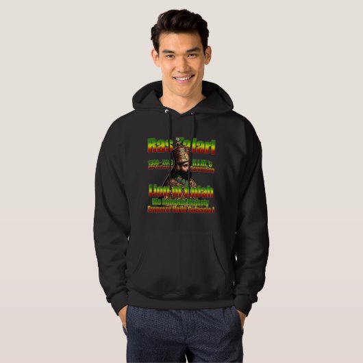 Zijne Majesteit keizer Haile Selassie I Hoodie (Voorkant volledig)