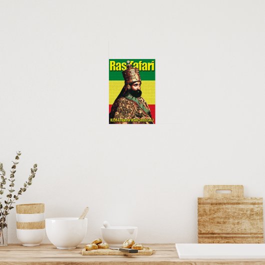 Zijne Majesteit keizer Haile Selassie I Poster (Keuken)