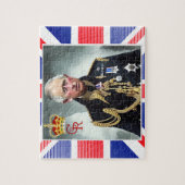 Zijne Majesteit Koning Charles III Jigzaag Puzzle Legpuzzel (Verticaal)