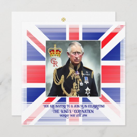 Zijne Majesteit Koning Charles III Kaart (Voorkant / Achterkant)