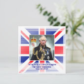 Zijne Majesteit Koning Charles III Kaart (Staand voorkant)