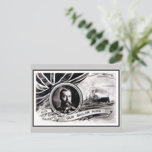 Zijne Majesteit Onze Sailor King Briefkaart (Staand voorkant)