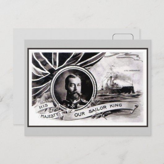 Zijne Majesteit Onze Sailor King Briefkaart (Voorkant / Achterkant)