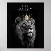 Zijne Majesteit - Regal Lion Crown Poster (Voorkant)