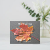 Zijne Mercy Endureth Thanksgiving Psalm 107:1 Feestdagenkaart (Staand voorkant)