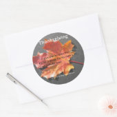Zijne Mercy Endureth Thanksgiving Psalm 107:1 Ronde Sticker (Envelop)