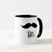 "Zijne" Mustache Mok (Voorkant rechts)