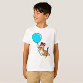 Zijnmeerkat met ballon t-shirt (Voorkant volledig)