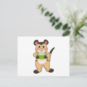 Zijnmeerkat met Ramen Briefkaart (Staand voorkant)