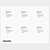 ZIJNONICS RONDE STICKER (Vel)