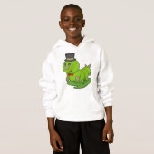 Zijpijler als herenman met cilinder (Voorkant volledig)