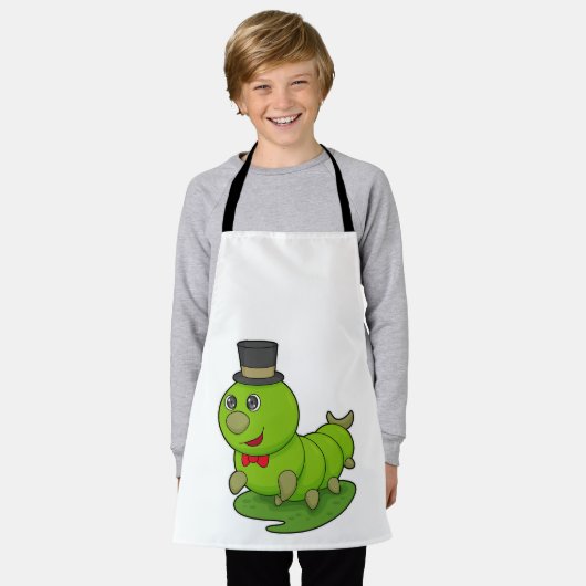 Zijpijler als herenman met cilinder schort (Gedragen)