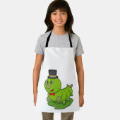 Zijpijler als herenman met cilinder schort (Insitu)