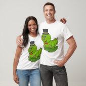 Zijpijler als herenman met cilinder t-shirt (Unisex)