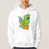 Zijpijler als surfer met surfplank hoodie (Voorkant)
