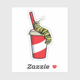 Zijpijler met Drink Sticker