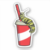 Zijpijler met Drink Sticker (Voorkant)