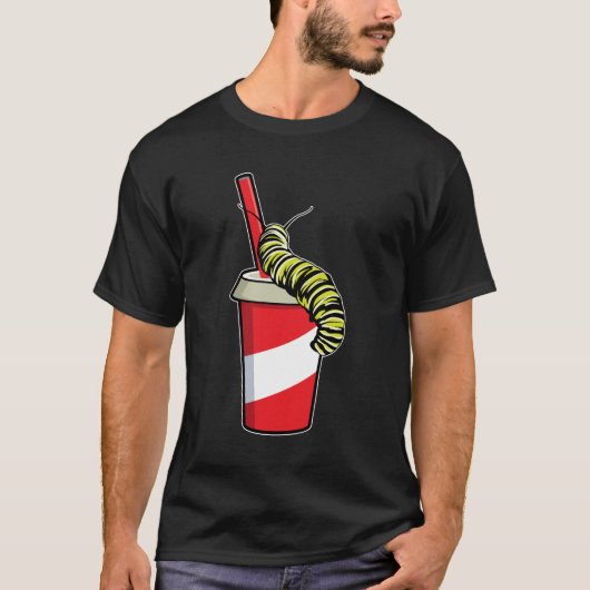 Zijpijler met Drink T-shirt (Voorkant)