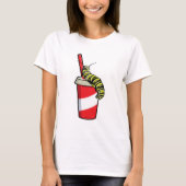 Zijpijler met Drink T-shirt (Voorkant)