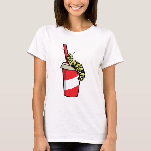 Zijpijler met Drink T-shirt (Voorkant)