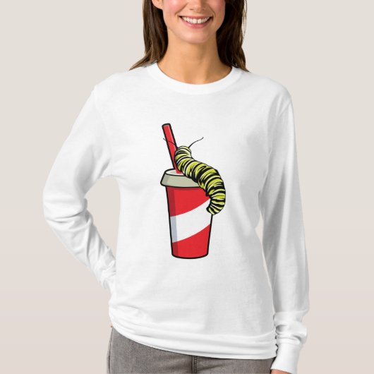 Zijpijler met Drink T-shirt (Voorkant)