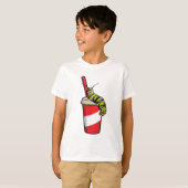 Zijpijler met Drink T-shirt (Voorkant volledig)