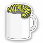 Zijpijler met Mok Sticker (Voorkant)