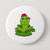 Zijpijler met Pet Ronde Button 7,6 Cm (Voorkant)