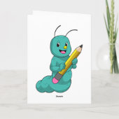 Zijpijler met potlood kaart (Achterkant)