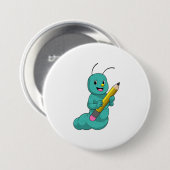 Zijpijler met potlood ronde button 7,6 cm (Voorkant /achterkant)