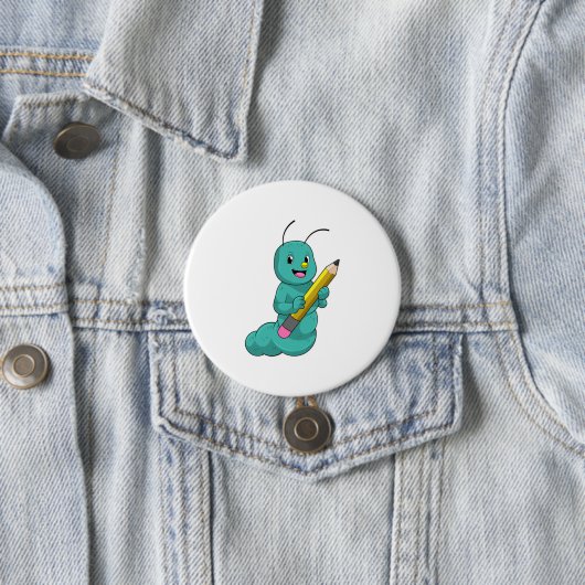 Zijpijler met potlood ronde button 7,6 cm (In situ)