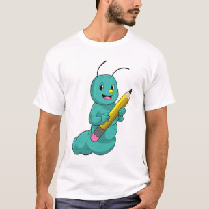 Zijpijler met potlood t-shirt