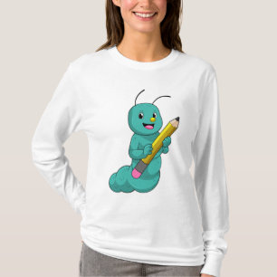 Zijpijler met potlood t-shirt
