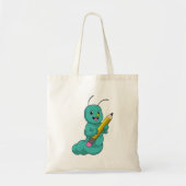 Zijpijler met potlood tote bag (Voorkant)