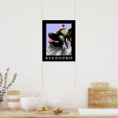 Zijportret Keeshond Poster (Keuken)