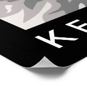 Zijportret Keeshond Poster (Hoek)