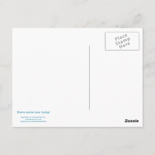 Zijpoten in zonnebloemveld briefkaart (Achterkant)