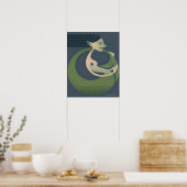 zijprofiel van een zeemeermin poster (Keuken)