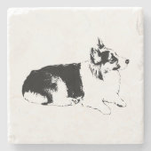 Zijprofielpauze Stenen Onderzetter (Voorkant)